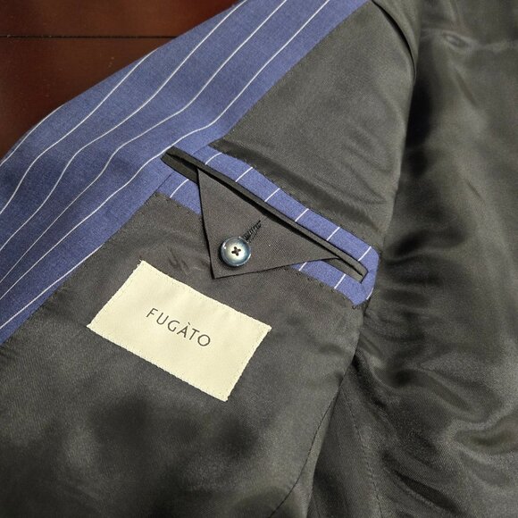 Fugato Virgin Wool Pin-Stripe Suit - Picture 11 of 16